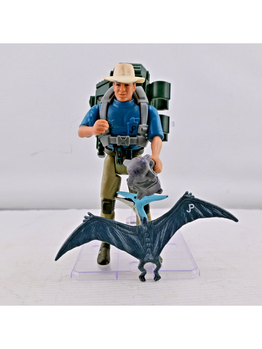 Jurassic Park 1993 Series 1 Alan Grant Net Launcher Kenner Vintage Incomplete